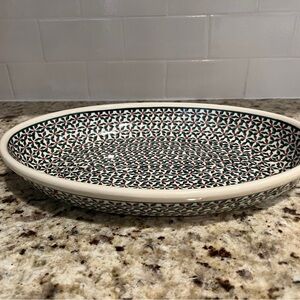 Polish pottery Holiday Baking Dish